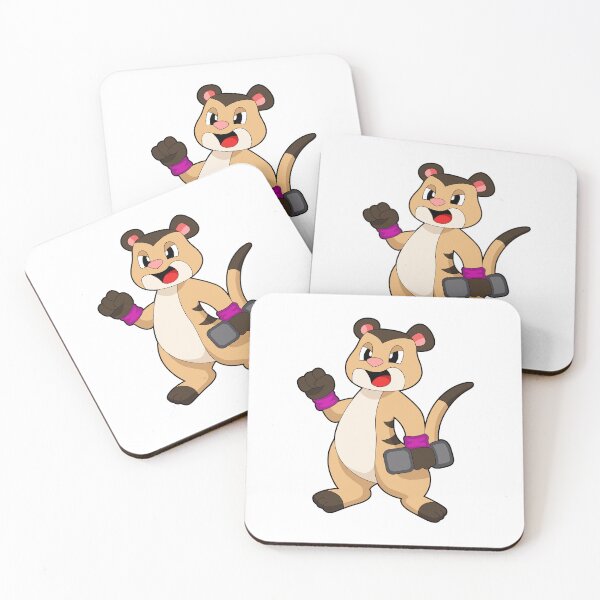 Item preview, Meerkat with Dumbbell designed and sold by Snabdesign84.