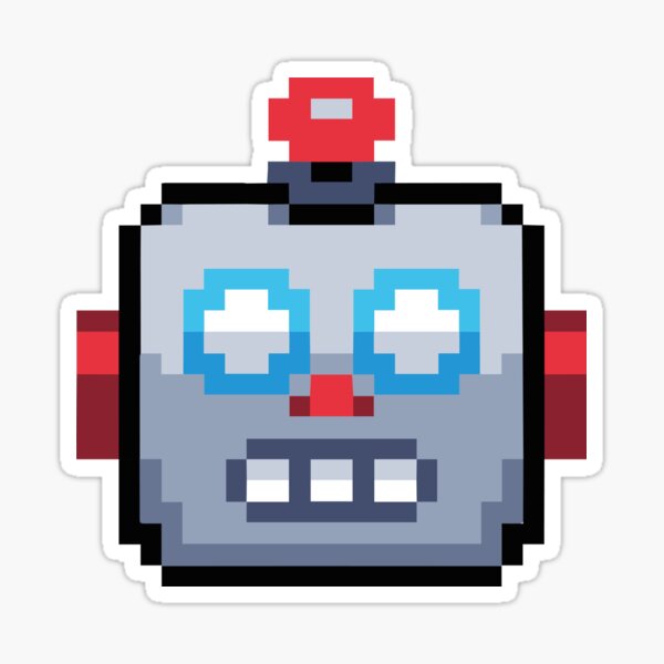 "Pixel Emoji robot in an attractive and elegant way for all categories