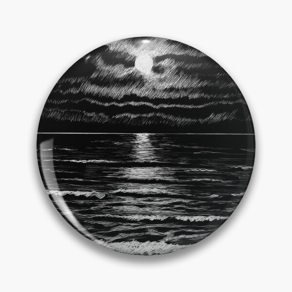 Item preview, Moonlight Beach (scraperboard) designed and sold by Painting By Nature.