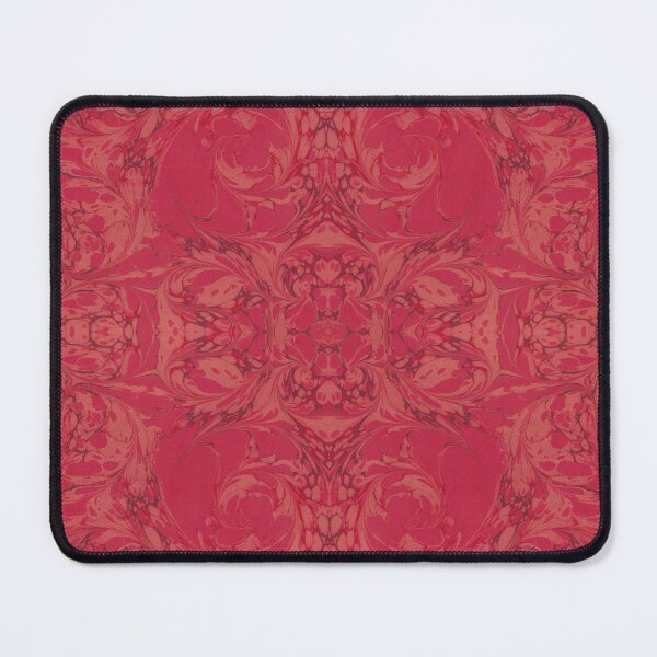 Item preview, Baroque style marbled paper design in red and pale yellow swirls  designed and sold by Jessica Goulty.