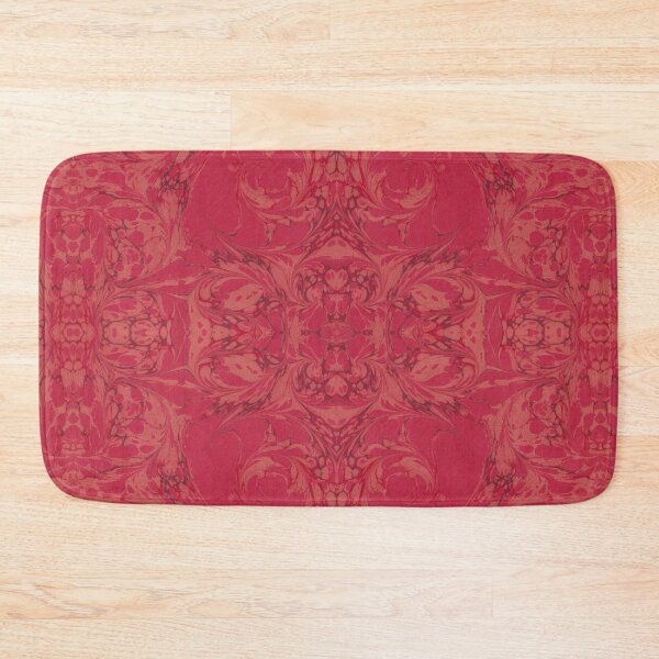 Item preview, Baroque style marbled paper design in red and pale yellow swirls  designed and sold by Jessica Goulty.