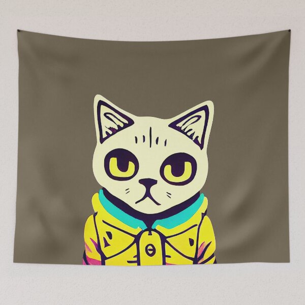 Item preview, British shorthair cat art 32 designed and sold by Catator.
