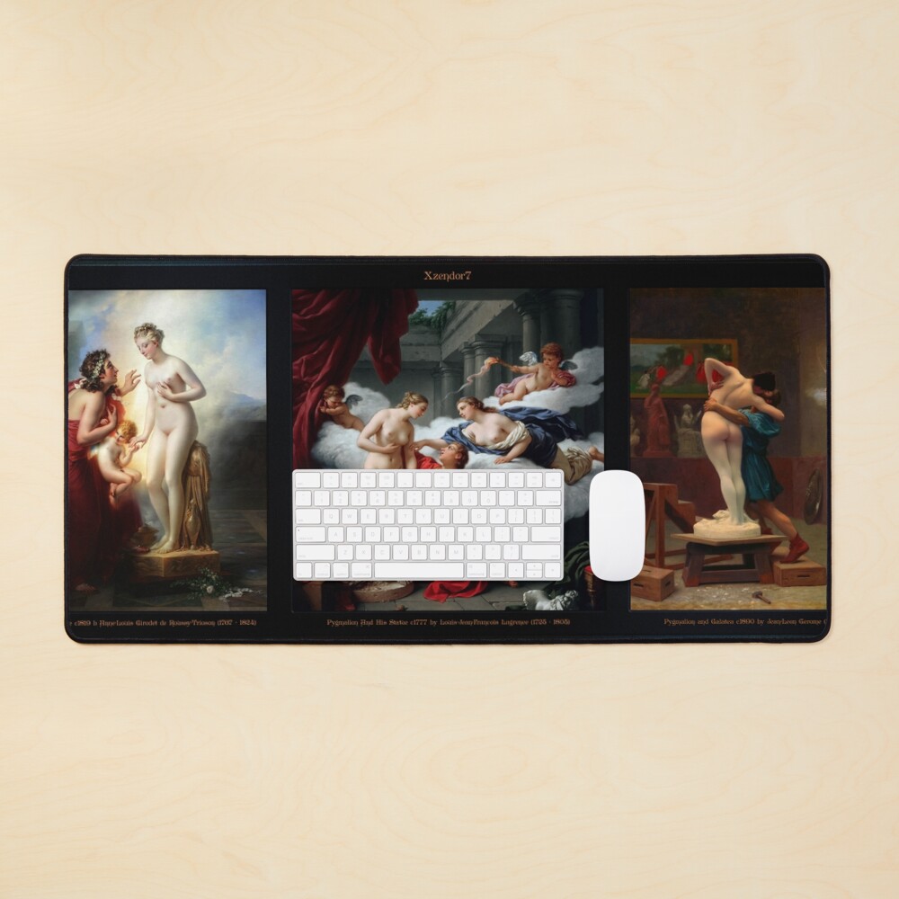 Pygmalion And Galatea Of Greek Mythology Trio Set Remastered Xzendor7 Classical Art Old Masters Reproductions Mouse Pad