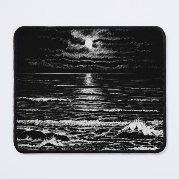 Item preview, Moonlight Beach (scraperboard) designed and sold by Painting By Nature.