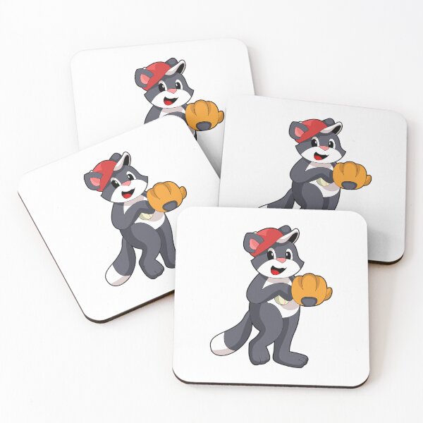 Item preview, Cat at Baseball with Baseball glove designed and sold by Snabdesign84.
