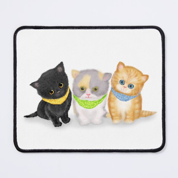 Item preview, Cute Kittens Wearing Bandanas designed and sold by LeopardyNonsense.