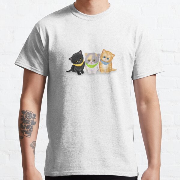 Cute Kittens Wearing Bandanas Classic T-Shirt
