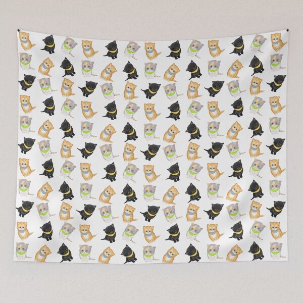Item preview, Cute Kittens Wearing Bandanas designed and sold by LeopardyNonsense.