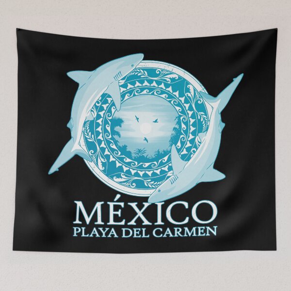 Item preview, Caribbean reef shark Playa del Carmen designed and sold by NicGrayGraphic.