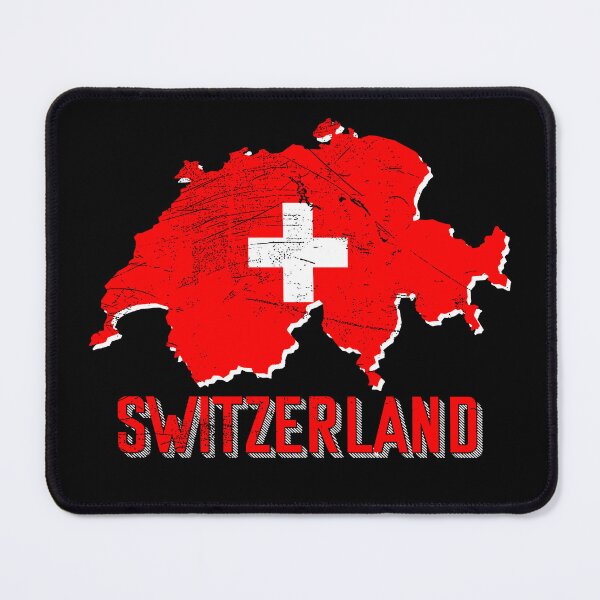 Item preview, Switzerland flag map designed and sold by Mila1946.