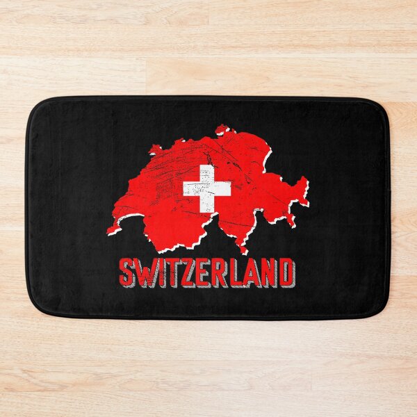 Artikelvorschau, Schweiz Flagge Landkarte entworfen und verkauft von Mila1946.