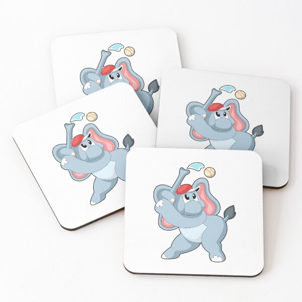 Item preview, Elephant at Baseball designed and sold by Snabdesign84.