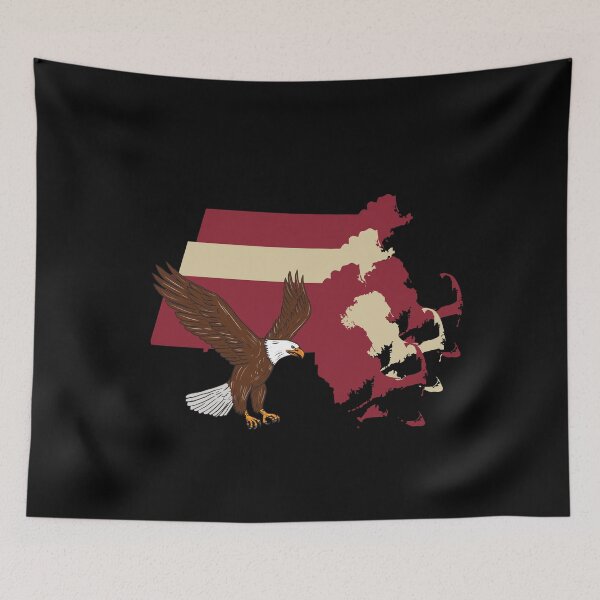 Item preview, Massachusetts Border, Eagles designed and sold by LatterDaze.