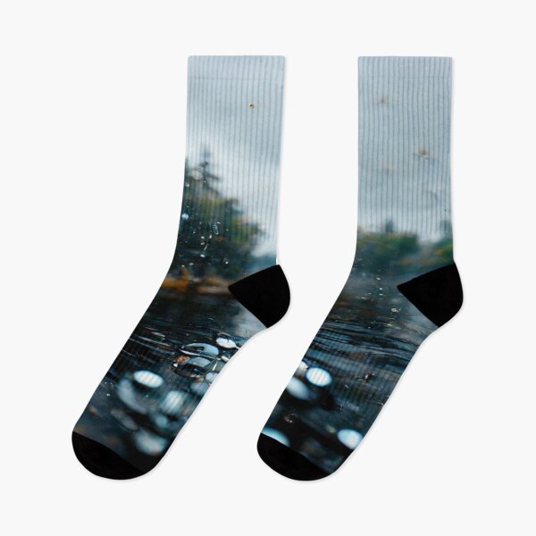 Item preview, Foggy Lake Falling Raindrops On A Rainy Autumn Day designed and sold by Unwind-Art-Work.