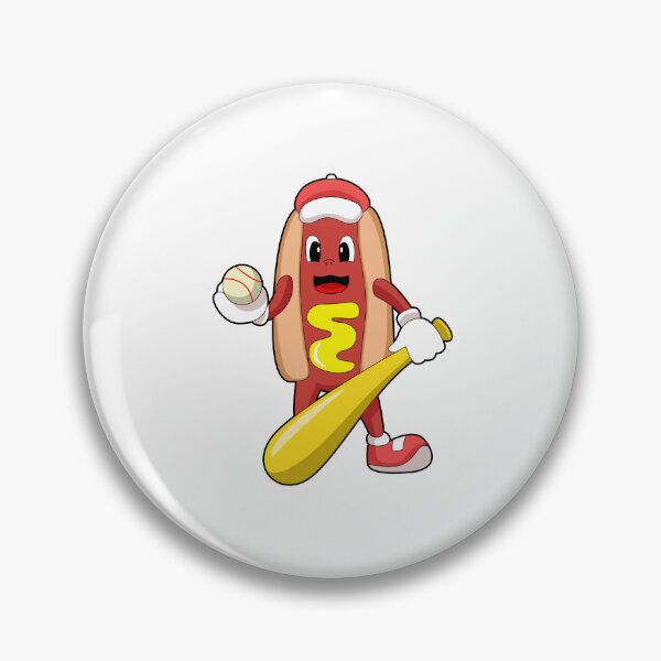Item preview, Hotdog at Baseball with Baseball bat designed and sold by Snabdesign84.