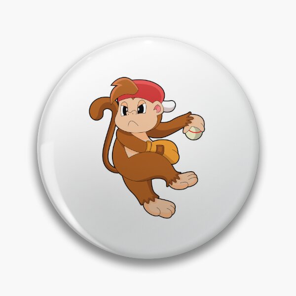 Item preview, Monkey at Baseball with Baseball glove designed and sold by Snabdesign84.