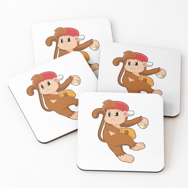 Item preview, Monkey at Baseball with Baseball glove designed and sold by Snabdesign84.