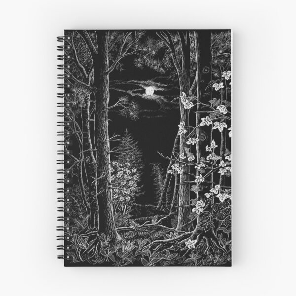 Item preview, Moonlight Woodland (scraperboard) designed and sold by Painting By Nature.