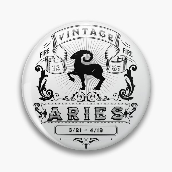 Item preview, The Zodiac Sign of Aries Black and White 1987 designed and sold by rhombusOnion.
