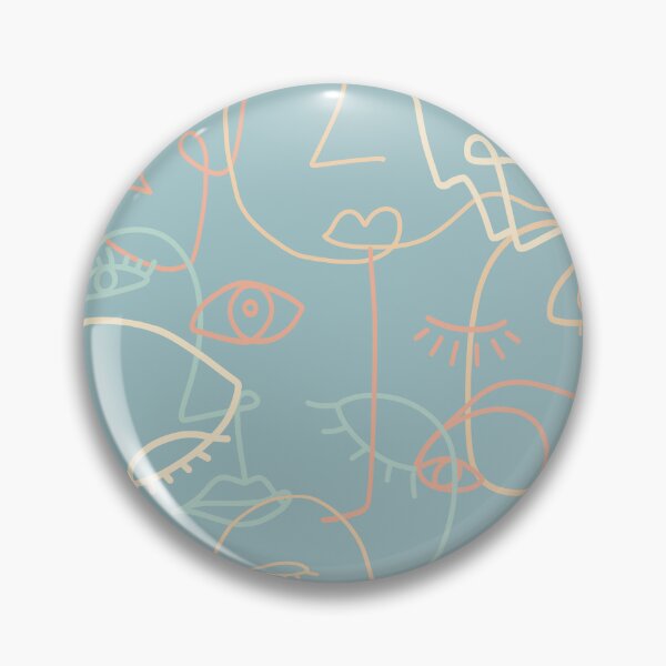 Item preview, Line Art Faces designed and sold by Susan Link.