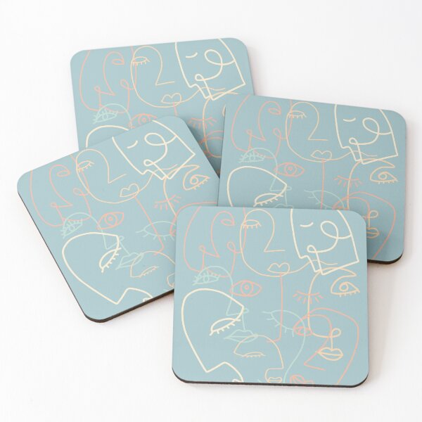 Item preview, Line Art Faces designed and sold by Susan Link.