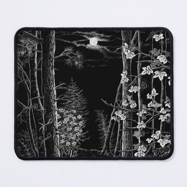 Item preview, Moonlight Woodland (scraperboard) designed and sold by Painting By Nature.