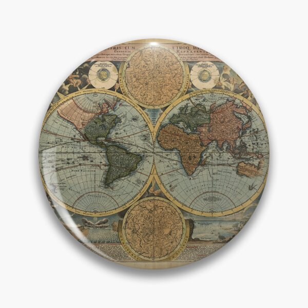 Item preview, Vintage Map of The World designed and sold by Pabrionacchi.