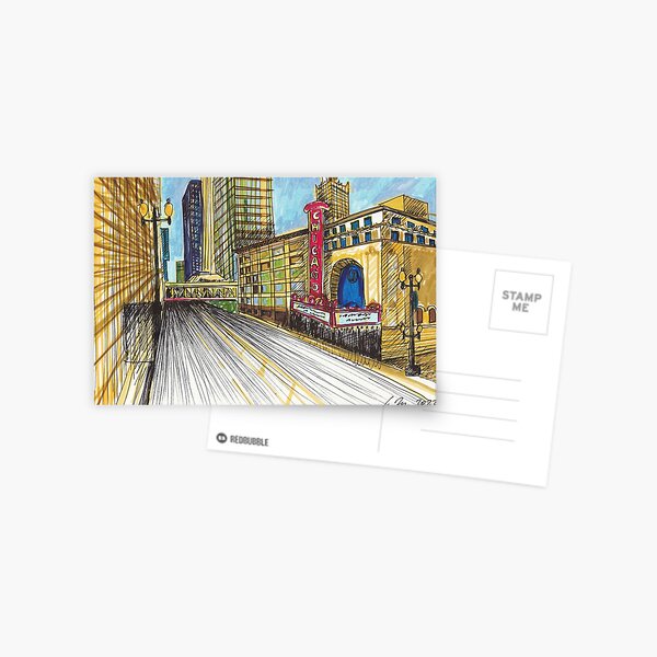 Chicago Theatre Postcard