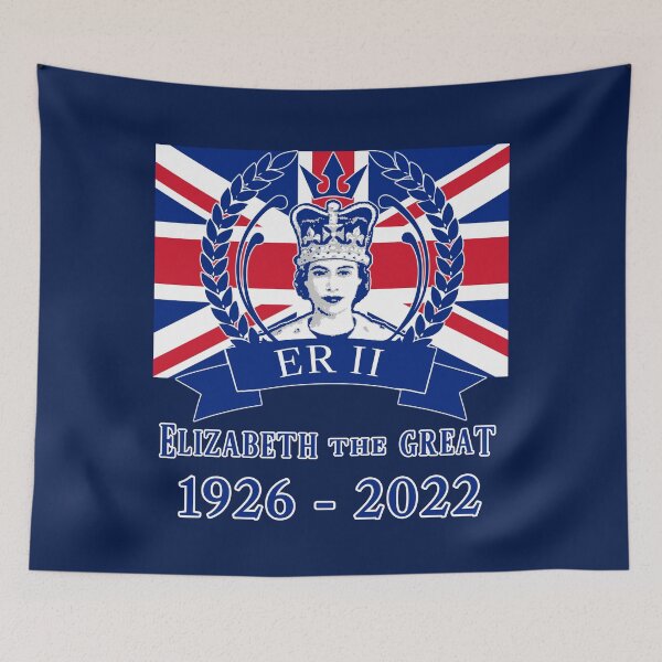 Item preview, ELIZABETH THE GREAT Queen Elizabeth II 1926-2022 Commemorative with Union Jack designed and sold by Greenbaby.