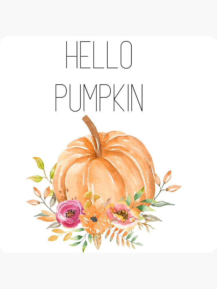 Hello Pumpkin Decal