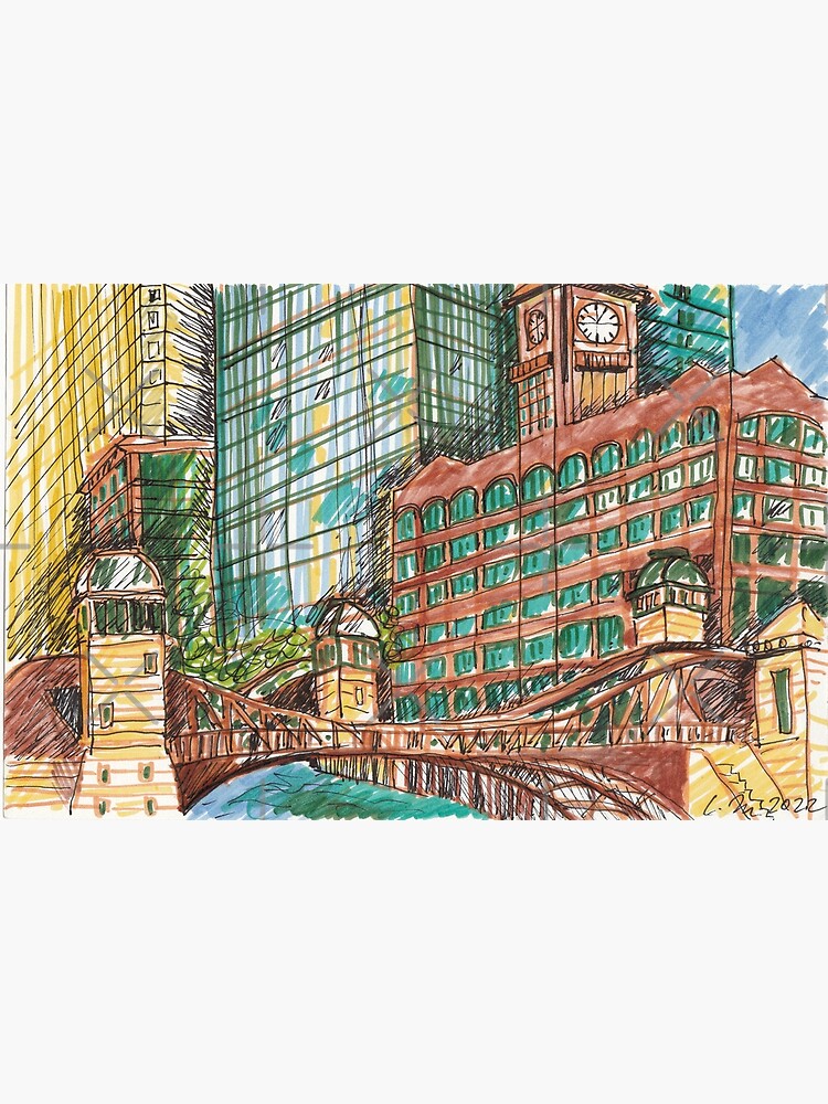 Thumbnail 3 of 3, Photographic Print, Chicago Clock Tower designed and sold by laviniamorozan.