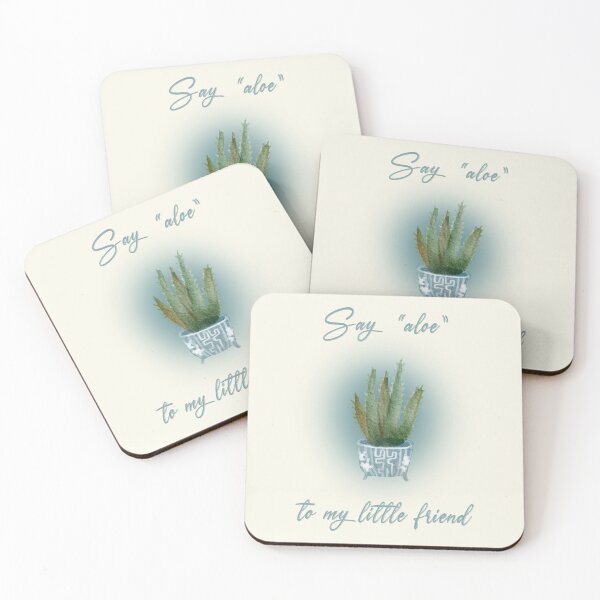Item preview, Aloe Vera Plant Pun - Say "Aloe" To My Little Friend designed and sold by molamode.