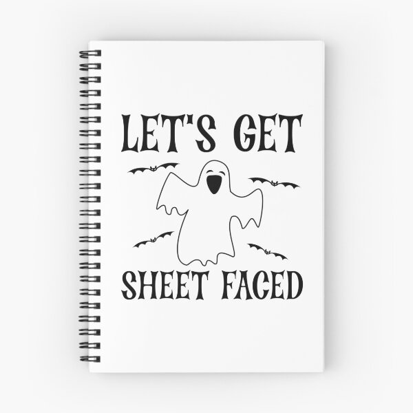 Item preview, Let's Get Sheet Faced, Spooky Halloween Ghost Sayings Gift For Friends designed and sold by Graphicista.