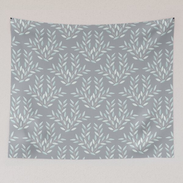 Item preview, Botanical Damask 01 Gray Chateau designed and sold by artlovepassion.