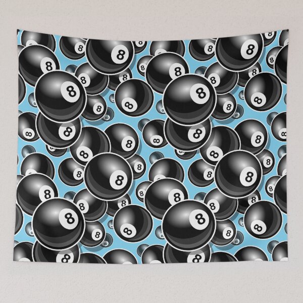 Artikelvorschau, Billard Schwarz 8-Ball 8-Ball blau entworfen und verkauft von Draculaura2009.