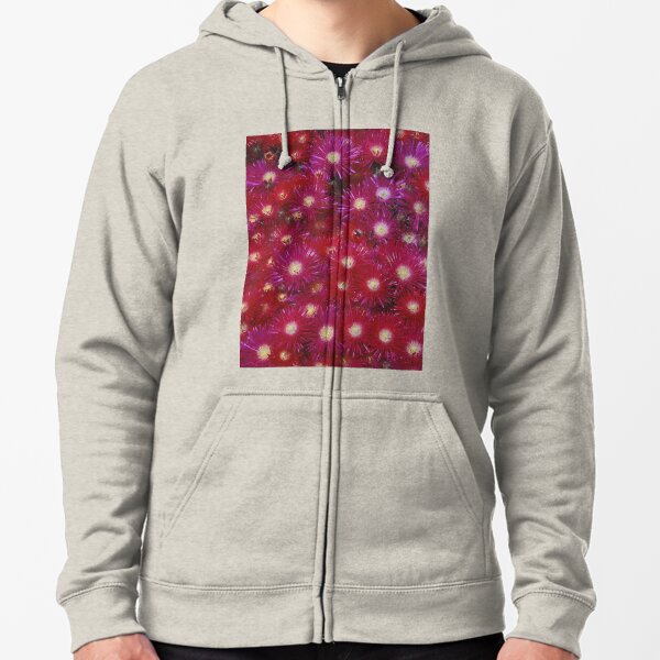 Ruby Flowers Zipped Hoodie