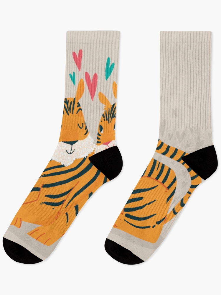Thumbnail 1 of 5, Socks, Two tigers designed and sold by AS-Graphics.