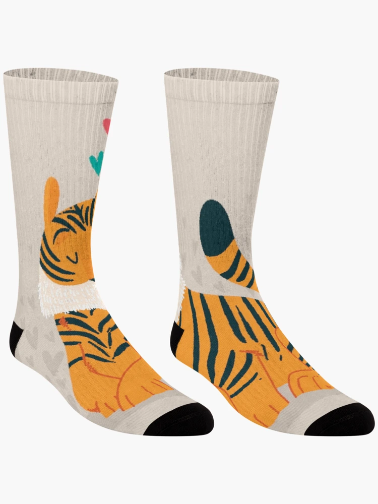 Thumbnail 3 of 5, Socks, Two tigers designed and sold by AS-Graphics.