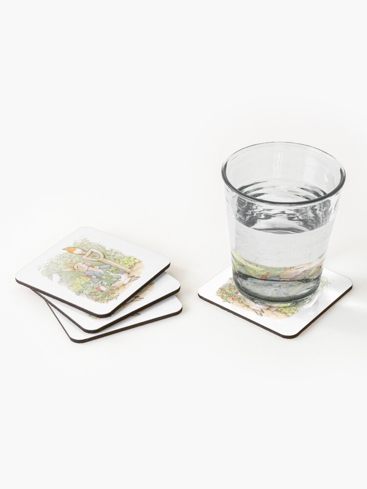 Alternate view of Peter Rabbit Steals Carrots Coasters (Set of 4)