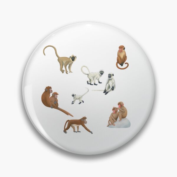 Item preview, Asian monkeys designed and sold by Corinna Arauner.