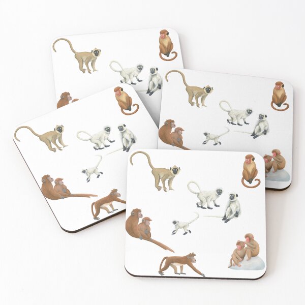 Item preview, Asian monkeys designed and sold by Corinna Arauner.