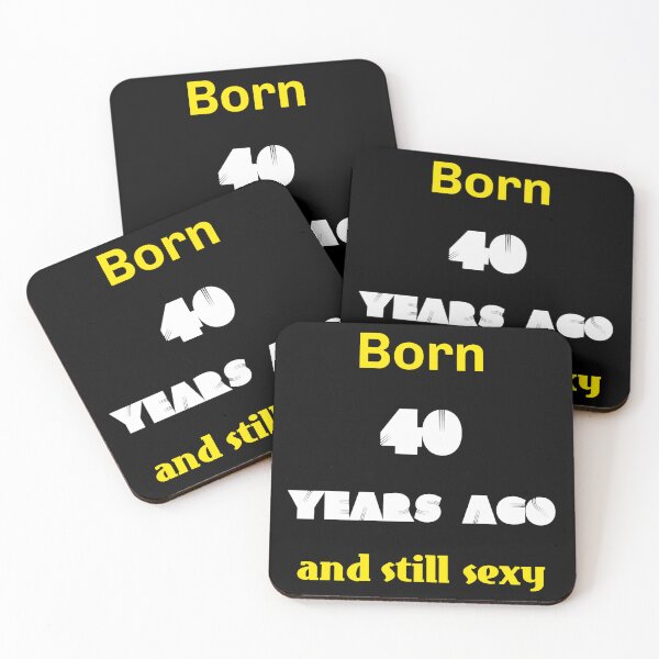 Item preview, born 40, funny shirts, GB designed and sold by Kirei-Lily.