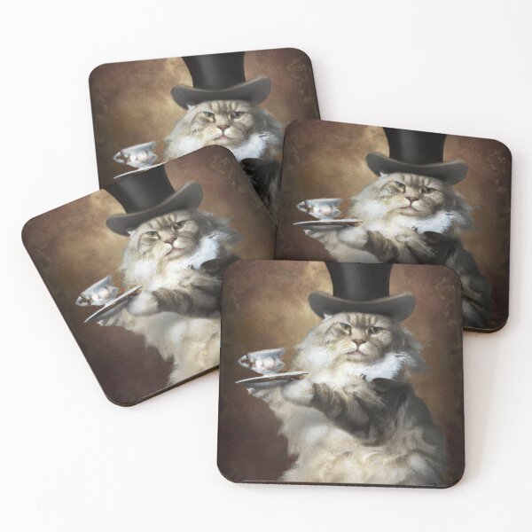 Item preview, Wolfgang the Cat, wearing a top hat (Baroque) designed and sold by thecatandkettle.