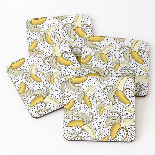 Item preview, Peeled banana tattoo pattern - dotwork designed and sold by littlethistle.