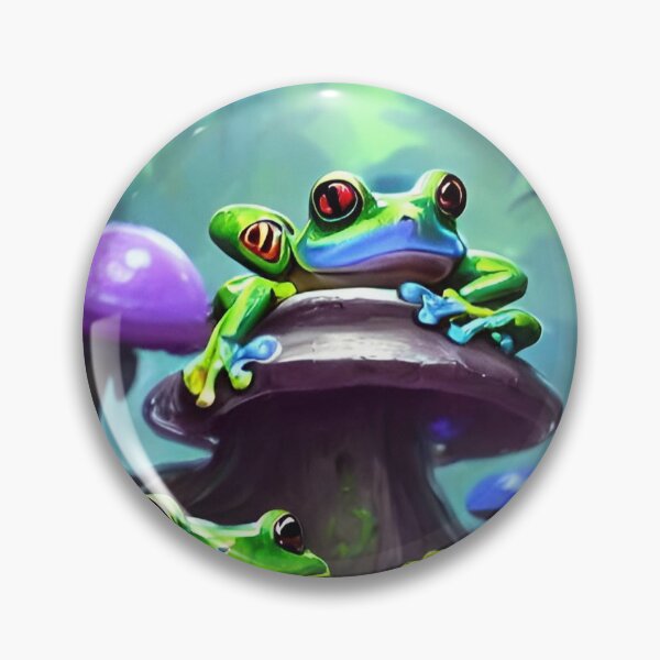 Item preview, Frog Series - Four Frogs on a Toadstool designed and sold by Mandala Magic by OM.