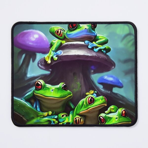 Item preview, Frog Series - Four Frogs on a Toadstool designed and sold by Mandala Magic by OM.