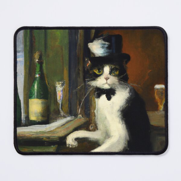 Item preview, Toulouse the Cat, at a social gathering (Romanticism) designed and sold by thecatandkettle.