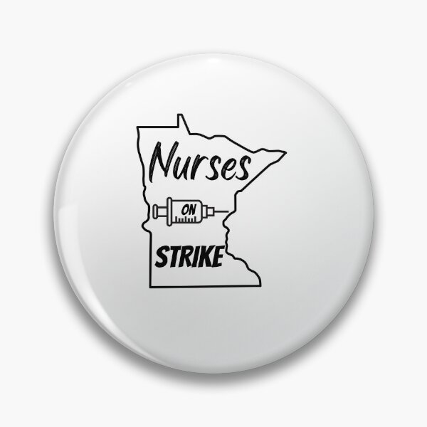 Item preview, Nurses on Strike Minnesota State Outline T-shirt designed and sold by Nerdygirlteez.