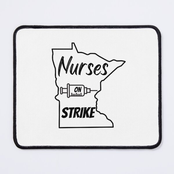 Item preview, Nurses on Strike Minnesota State Outline T-shirt designed and sold by Nerdygirlteez.