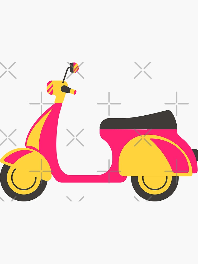 "Retro Scooter Redbubble" Sticker for Sale by SyedKazmi Redbubble